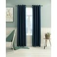 thumbnail image 2 of Furinno Collins Blackout Curtain 52X95 In. 2 Panels, Dark Blue, 2 of 2