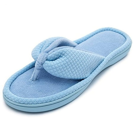

Women s Cozy Memory Foam Spa Thong Flip Flops