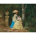 thumbnail image 2 of Antonio García Mencía 14x12 Black Ornate Wood Framed Double Matted Museum Art Print Titled: The Letter, 2 of 5