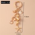 thumbnail image 1 of Creative Moon Star Starfish Keychain Pearls Heart Shaped Key Buckle Fashion Backpack Pendant Phone Chain Key Ring For Girls Women Jewelry, 1 of 3