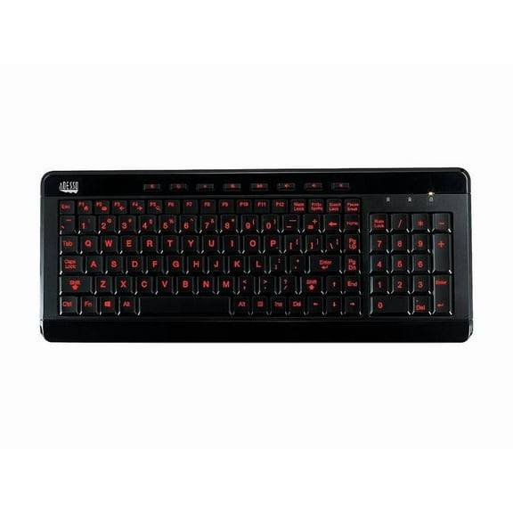 104KEY ILLUMINATED KEYBOARD USB CONNECTOR BUILT-IN HOT KEYS