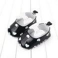 thumbnail image 2 of Xfvqtps Infant Girls Walking Shoes Mary Jane Love Bowknot Cute Princess Non Slip Soft Sole Artificial Leather Prewalker Toddler Cute Fashion Crib Shoes Black, 2 of 6