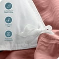thumbnail image 2 of Bare Home Sandwashed Duvet Cover Set - Ultra-Soft - Premium 1800 Collection - 3 Piece - Full, Dusty Rose, 2 of 7