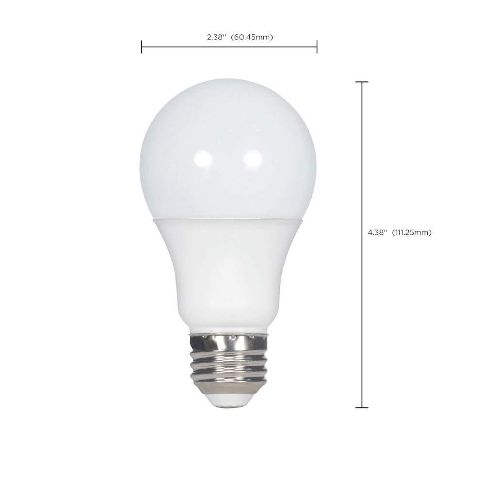 Satco 4Pk. 12.5w A19 LED 2700K Medium base 120 volts