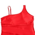 thumbnail image 5 of Feimerou Women One Shoulder One Piece Swimsuits Full Coverage Cutout Mesh Sheer Sarong Wraps Sexy Bathing Suits Tummy Control Swimwear Valentine'S Day Gifts, 5 of 6