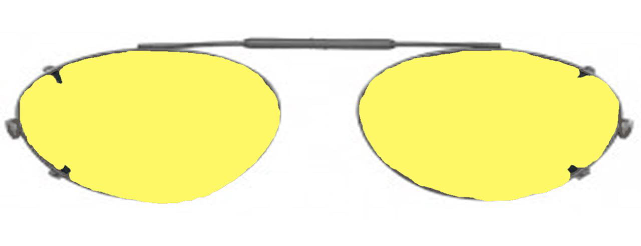 51 x 36 Bronze Frame Visionaries Polarized Clip on Sunglasses Almond