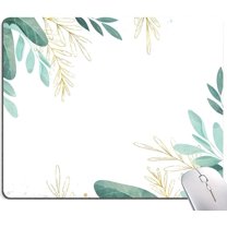 Mouse Pad, Leaf Leaves Mouse Pad, Nature Plants Mouse Pads, Non-Slip Rubber Base Gaming MousePads for Computers Laptop Office, Cute Mouse Pads with Designs for Women, 9.5"x7.9"x0.12" Inch