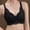 Black, variant on Women's Lace Seamless High Support Bras, Push up Wireless Bralette, Full Cup Comfortable Lingerie
