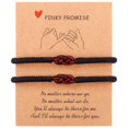 thumbnail image 1 of Juego de 2 pulseras de hilo rojo del destino hechas a mano con nudo, protección de la buena suerte, ajustables para mujeres, hombres, niñas, niños y adolescentes., 1 of 2