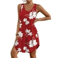 thumbnail image 4 of Ronuti Dresses for Women 2026 Fashion Loose V Neck Sleeveless Dress Sundresses, 4 of 9
