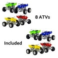 thumbnail image 2 of Semi Truck Mega Carrier Friction Powered Toy Truck with 8 ATV Push and Roll Battery-less Mounted Vehicles for Boys and Girls, 2 of 6