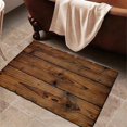 thumbnail image 4 of Bathroom Rug Diatomaceous Earth Bath Mat, Dark Wood Grain Quick Dry Floor Mat for Bathroom Kitchen, 23.62 x 15.75 in, 4 of 5
