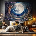thumbnail image 4 of Gojian Fantasy Forest Tree Butterfly Wall Hanging, Fairy Magical Enchanted Jungle Waterfall Mushroom Tapestry for Bedroom Living Room, 4 of 6