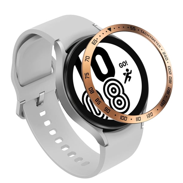 Anillo de reloj de metal compatible con Samsung Galaxy Watch4 40Mm, protección contra rayones Caja de metal estilo E