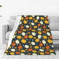 thumbnail image 4 of Salouo Autumn Pumpkin Maple Leaf Plants Print Bed Blankets,Flannel Blanket Comfortable Air Conditioning Blanket Lightweight Blanket for Sofa Bed Travel & Couch -60"x50", 4 of 8