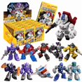 thumbnail image 2 of 1/12Pcs Mini Transformer 5.5cm Optimus Prime bumblebee Megatron Thundercracker Robot Action Figure building block Splicing toys, 2 of 5
