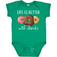 thumbnail image 3 of Inktastic Life is Better with Donuts Boys or Girls Baby Bodysuit, 3 of 5