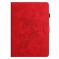thumbnail image 3 of Allytechgroup iPad Air 11 Case 2024, Embossed Coconut Tree Pattern Cover, Auto Sleep Wake Function with Flip Cover Stand and Pencil Holder Case for Apple iPad Air 11 Inch 2024 Tablet,Red, 3 of 9