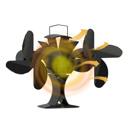 

Eco-friendly Fireplace Fan 8 Blades Heat Powered Stove Wood Stove Fan for Wood