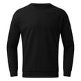 thumbnail image 2 of Gibobby Sudadera polar hombre Sudadera de Manga Larga para Hombre con Cuello Redondo y Estampado clásico Sudadera para Hombre(Negro,XG), 2 of 5