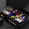 thumbnail image 3 of Funda de teléfono de Anime My Hero Academia para Apple iPhone, 15, 14, 13, 12, 11 Pro Max Plus, 8, 7, SE, funda líquida con Capa de cuerda izquierda, 3 of 5