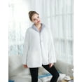 thumbnail image 2 of Loungees Sherpa Reversible Button Front Bed Jacket/House coat Lounge Jacket, 2 of 4