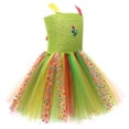 thumbnail image 5 of LPKRT Girls Toddler Girls Cute Caterpillar Outfit Set Colorful Tulle Tutu Dress With Matching Accessories Role Play Stage Clothes Sets Green 4-5 Years, 5 of 9