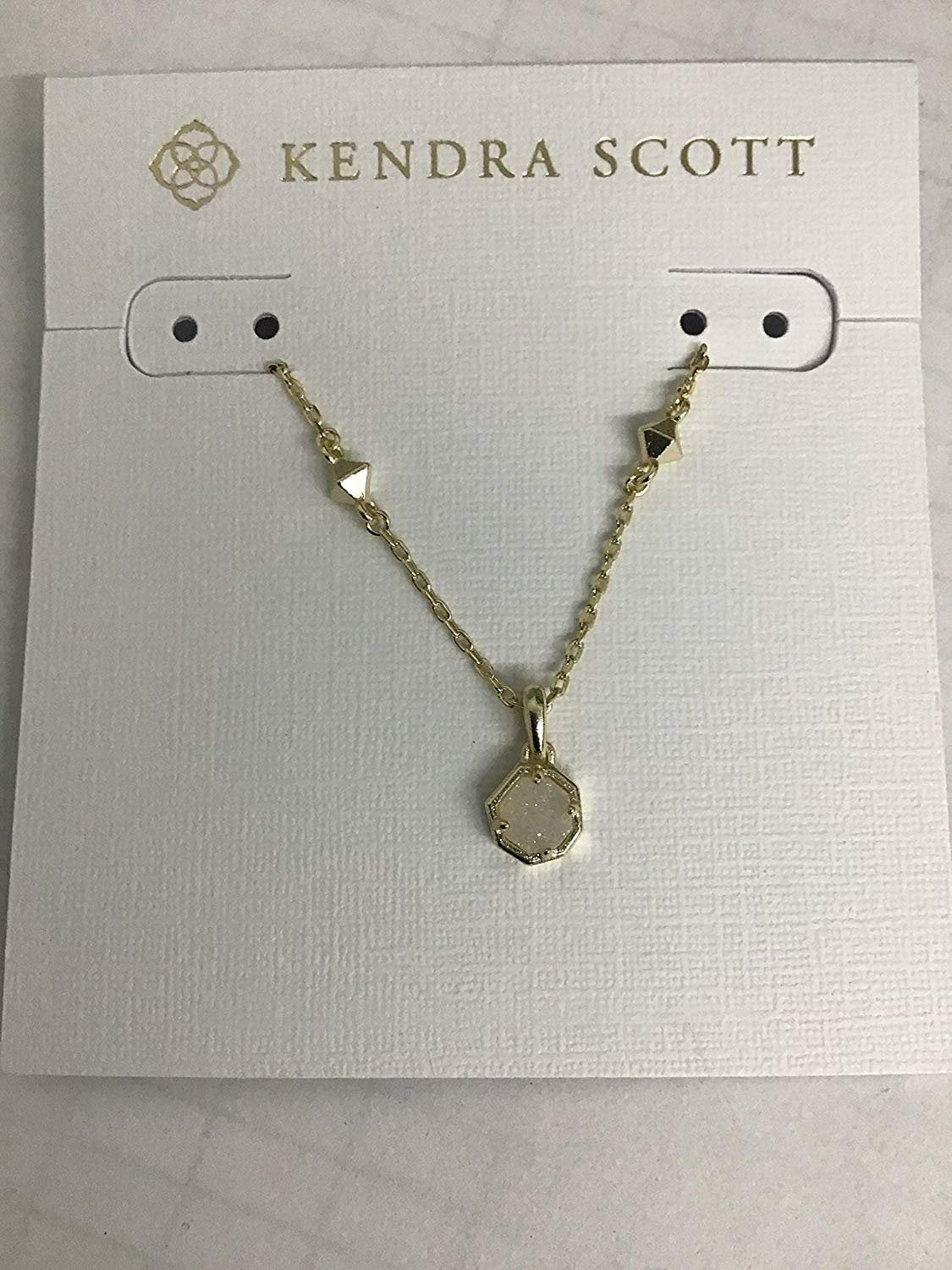 Kendra Scott Nola Gold Pendant Necklace in Red Illusion - ShopStyle