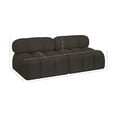 thumbnail image 3 of Meridian Furniture Ames Brown Boucle Fabric Modular Sofa, 3 of 9