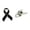 A, variant on Bulk Black Ribbon Pins Melanoma Skin Cancer Awareness Pins, Black Enamel Ribbon Brooch Pin Badges Funeral Memorial Pins for Loss Support, Memorial Gift