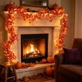 thumbnail image 7 of Eolstice Halloween Vines Wall Decor, Foliage Leaves with Decorative Lights, Fireplace Handrail Decoration, Home Party Decoration, 7 of 7