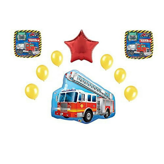 Tonka Firetruck 10pc. Balloon Bouquet