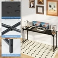 thumbnail image 6 of edx 63 inch Computer Desk Modern Writing Desk, Industrial Office Desk, Sturdy Laptop Table for Home Office, Black, 6 of 6