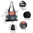 thumbnail image 2 of FORMRS Canvas Laptop Tote Bag for Women with 15.6" Computer Compartments Shoulder Handbag, Abstract Elephant, 2 of 7