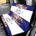 thumbnail image 2 of POLERO Floral Butterfly Car Back Seat Covers for Auto Interior Automotive, 2 Pack Car Rear Seat Protectors Protects Against Pet Hair Easy to Install, 2 of 4