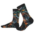 thumbnail image 2 of Pofeuu Colorful Graffiti Abstract Eye Print Crew Socks, Adult Running Hiking Socks for Youth and Adult, 2 of 7