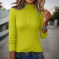 thumbnail image 6 of Long Sleeve Knit Pullover Sweater Top With Button Detail Soft Comfortable Casual Crewneck Blouse For Everyday Wear, 6 of 8