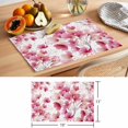 thumbnail image 6 of Pink Flowers Placemats Set of 8 Spring Botanical Budding Floral Branches Place Mats Indoor Wipeable Table Mats Washable Cloth Dining Table Placemats for Kitchen Holiday Party Home Decor 13x19 Inch, 6 of 9