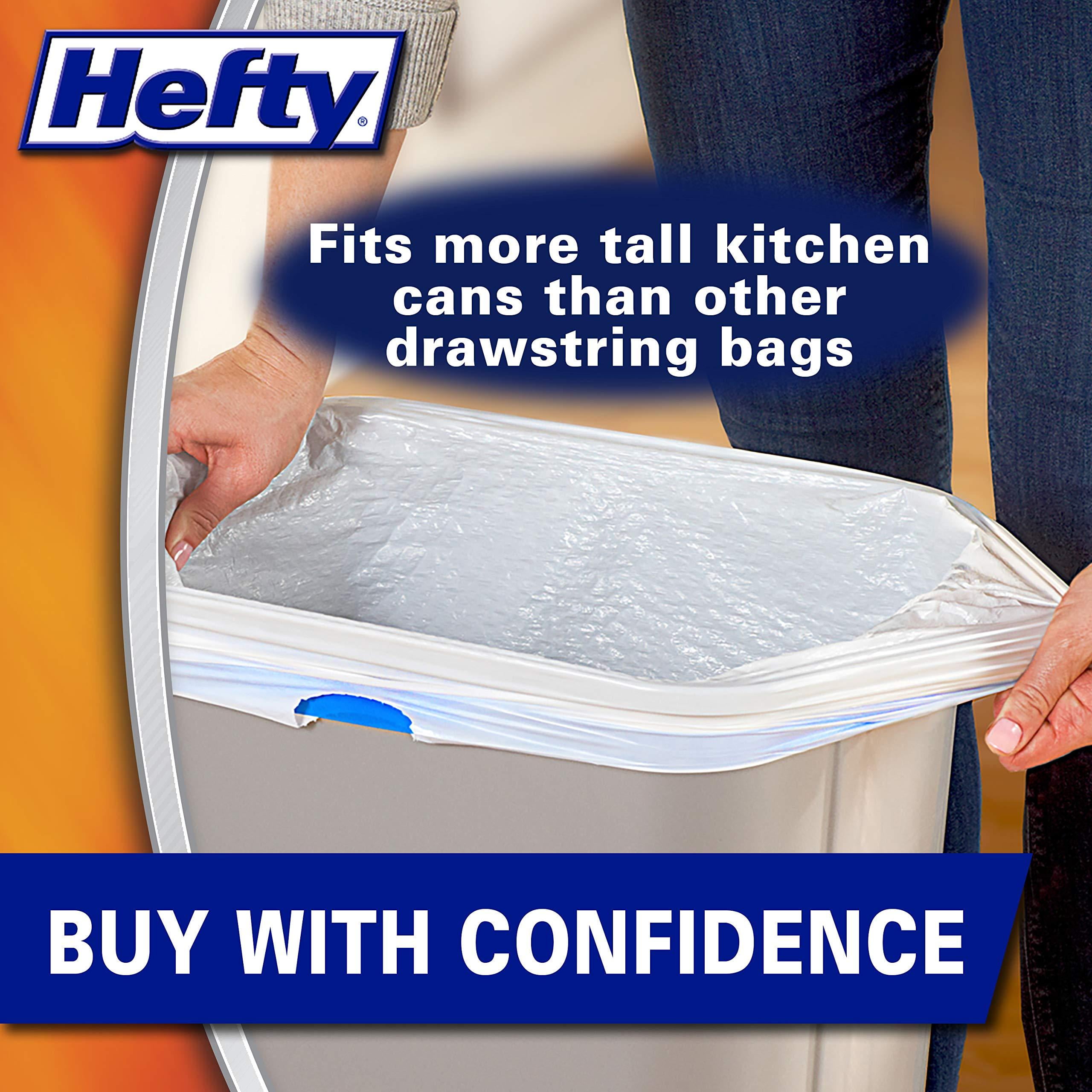 Hefty Easy Flaps 13 Gal. Tall Kitchen White Trash Bag (80-Count) - Baller  Hardware