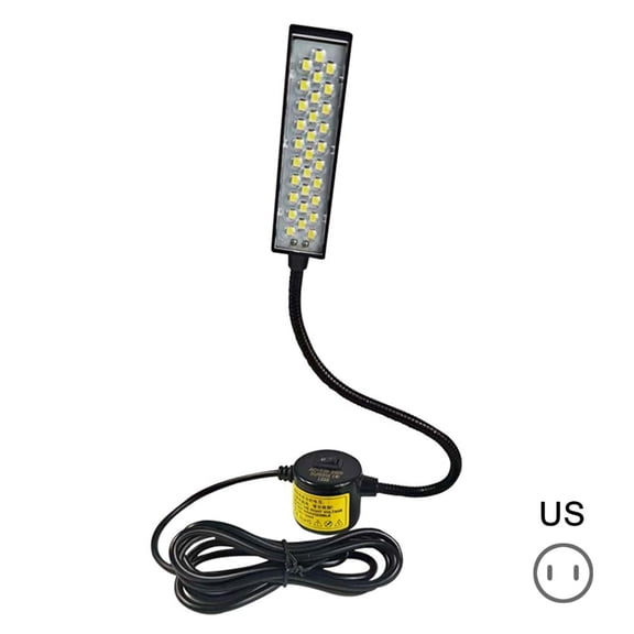 Sewing Machine Light(30LED, Multifunctional Flexible Gooseneck Work Light, with Magnetic Mounting Base, White Soft Lamp for Lathes, Drill Presses, Workbenches