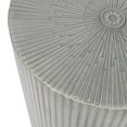 thumbnail image 6 of Noble House Bartram Metal Sunburst Side Tables, Set of 2, Brushed Antique Silver, 6 of 6