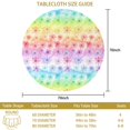 thumbnail image 3 of Pioneer Flower Floral Print Pattern Round Tablecloth 60 X 60 Inch, Wrinkle Resistant Wipeable Table Cloth for Kitchen Dining Picnic Patio Party, 3 of 6