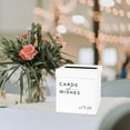 thumbnail image 2 of Koyal Wholesale Sturdy White Wedding Day Card Box Modern Minimal Cards and Wishes Wedding Card Box The Mr. and Mrs., 2 of 5