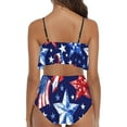thumbnail image 5 of ZQUUVOU Women's Bikini Set Tummy Control Ruffled Swimsuit Set (D-Multicolor,M), 5 of 5