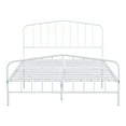 thumbnail image 2 of Furniture of America Cristelle Metal White Full-size Platform Bed, Mattress Ready, 2 of 7