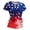 A1 Blue, variant on Fourth of July Shirts for Women Red White and Blue Shirts for Women Patriotic Shirts for Women Usa Flag Stars Stripes American Flag Shirt 4th of July Costumes Adult Black XL