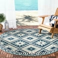 thumbnail image 2 of SAFAVIEH Veranda Johann Southwestern Indoor/Outdoor Area Rug, 4' x 5'7", Turquoise/Blue, 2 of 8