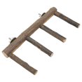 thumbnail image 2 of Bird Ladder Perch, Multiple Uses 4 Step  Wood Natural Bird Ladder Stand Tilted Installation Easy To Install  For Small Medium  Animal S,L, 2 of 8