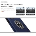 thumbnail image 5 of Entronix Protective Case Compatible with Galaxy S25 FE, 360 Rotatable Ring Holder Kickstand Cover, Blue, 5 of 5