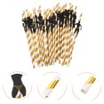thumbnail image 2 of 36 Pcs Pailles Rondes Dorées pour Fêtes de Célibataire et Réunions, 2 of 9